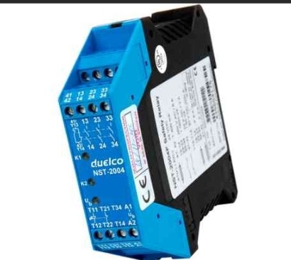 DUELCO - NST-2004D EMERGENCY STOP RELAY 24VDC, 50/60HZ, 3 NO, IP20