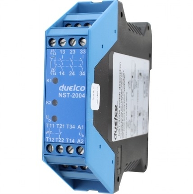 DUELCO - NST-2004D EMERGENCY STOP RELAY 24VDC, 50/60HZ, 3 NO, IP20