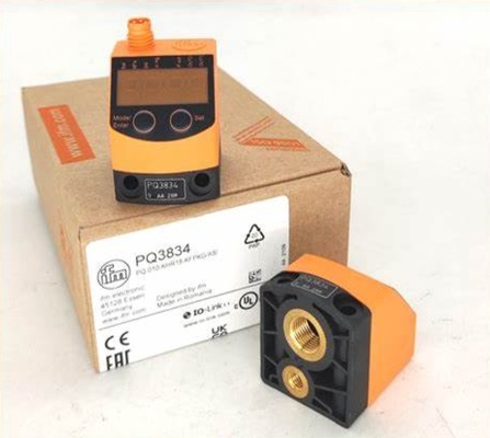 IFM Pressure Sensor For Pneumatics PQ7834 PQ-010-RHR18-QFPKG/AS/
