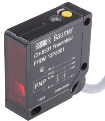 Original Baumer Diffuse Sensors With Background Suppression FHDM 12P5001/S36A FHDM 12P5001/S35A
