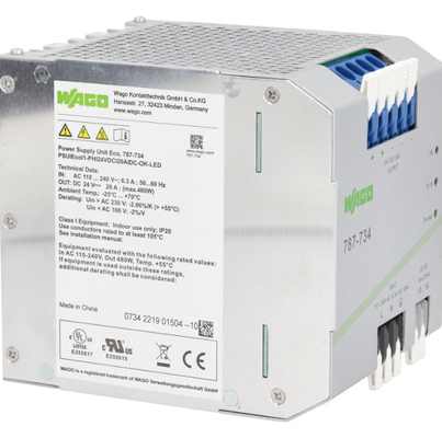 WAGO 787-734  787-885 Switched-mode Power Supply 24 VDC Output Voltage In Stock