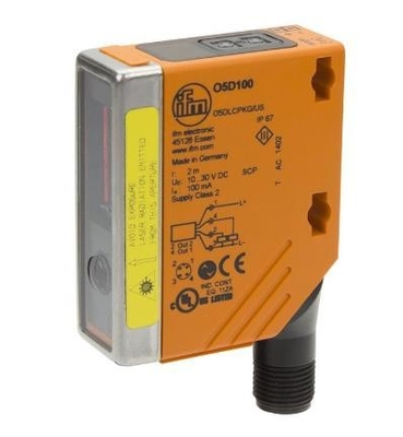 100% New IFM O5D100 Photoelectric Distance Sensor Weight-61.6g Maximum Spot Diameter-5mm