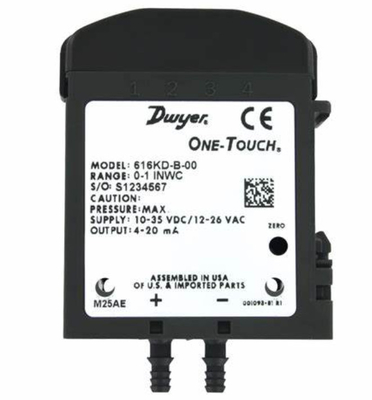 Original Dwyer 616KD Differential Pressure Transmitter 616KD-B-08-TC 4 To 20 MA