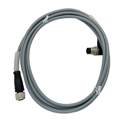 V1-G-2M-PVC Cable with A-Coded Coding and EN 60529 Degree of Protection by 