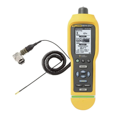 IP54 Rated Fluke 805 FC Vibration Meter for High Frequency Range of 000 Hz to 20
