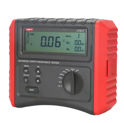 UNI-T UT572 Portable Mini High Precision Resistance Tester Smart Earth Resistance Tester Circuit Measurement Electrician Tools
