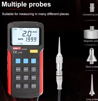 UNI-T UT315A Digital Vibration Tester Handheld Precision Measurement 5% Accuracy IP55 Protection 1 Year 8-Hour Battery Life