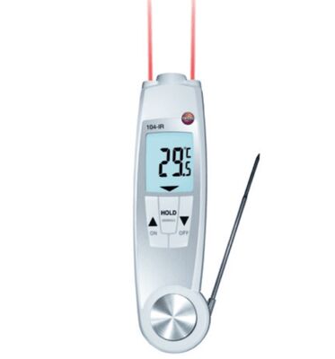 Original and New Testo 104-IR - Dual Purpose IR and Penetration Thermometer