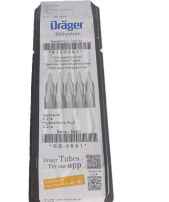 Original Draeger CH21201 Phosphine 50/a Detector Tubes 10 Tests Per Box Gas Analyzers