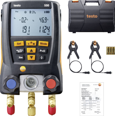Electronic Refrigerant Temperature Tester Digital Manifold Kit With Bluetooth Support