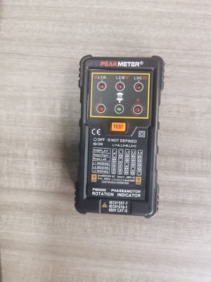 PEAKMETER PM5900 3 Motor Rotation Indicator Meter Sequence Tester Rotary Field Indicator 3 Phase System Motor Testing Multimetro