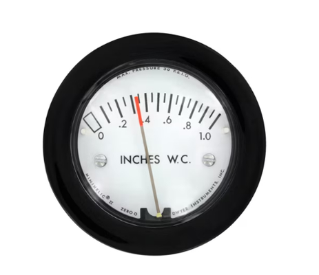 مقياس ضغط تفاضلي منخفض مدمج Dwyer 2-5000-500PA-NPT