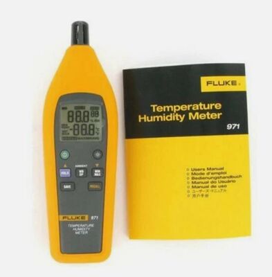Fluke 971 Temperature Humidity Meter Temp, Range -20°C to 60°C (-4°F to 140°F)