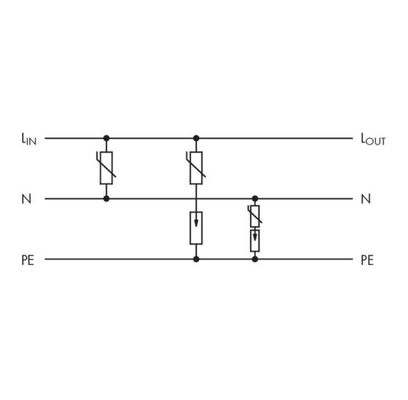 WAGO 230 VAC Surge Protection Module with 4kV Rated Impulse Voltage for 2 Signal Paths