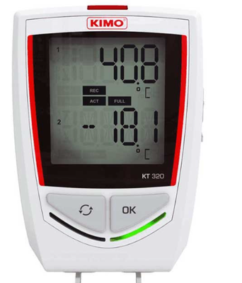 KIMO KT 320 Temperature Bluetooth Multi-Function Data Logger , measure up to five recordable parameters simultaneously.