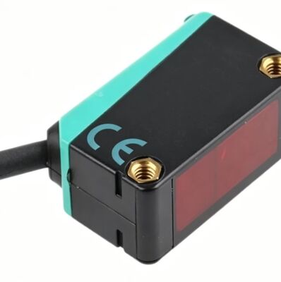 كابل مستشعر كهروضوئي V1-W-5M-PUR مع وصلة M12 مترابطة وحامل زاوية 90 درجة لأجهزة الاستشعار الكهروضوئية ذات الفتحة