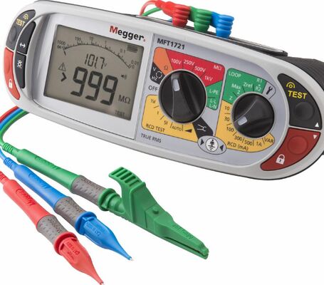Megger MFT1721 اختبار تثبيت متعدد الوظائف للاختبار الكهربائي الشامل