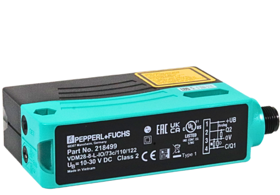 Pepperl + Fuchs Universal Distance Sensor with 8 m Detection Range IO-Link Interface and Pulse Ranging Technology (PRT)