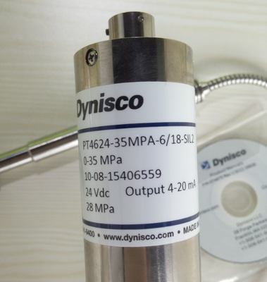 Dynisco MDT4X2F Series SIL2 Pressure Sensor with 4-20 mA Output and Adjustable Zero and Span for Melt Pressure Transmitter