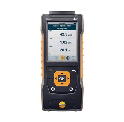 Testo 440 دقة عالية نطاق واسع الحرارة الذكية الرطوبة المراقب العرض الرقمي 0.1C / F دقة 1 سنة